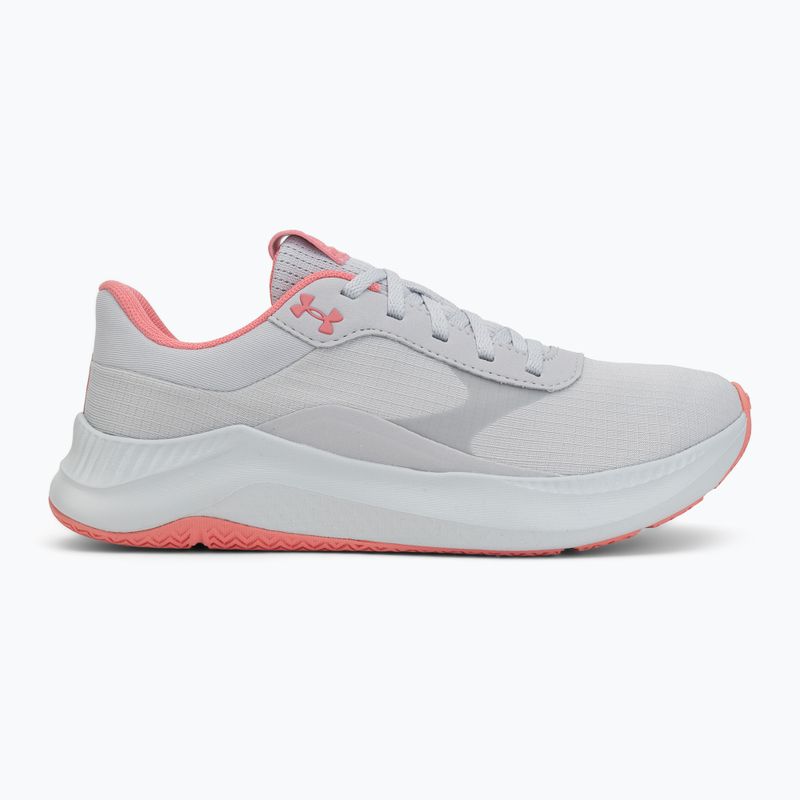 Damen-Trainingsschuhe Under Armour Aurora 3 halo gray/halo gray/bittersweet pink 2