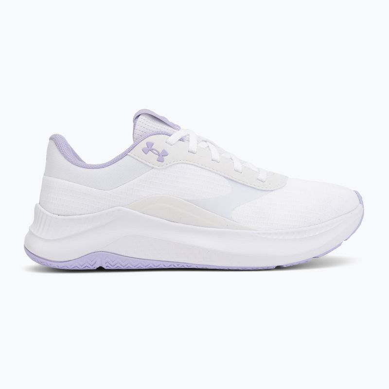 Damen Trainingsschuhe Under Armour Aurora 3 white/white/purple crest 2