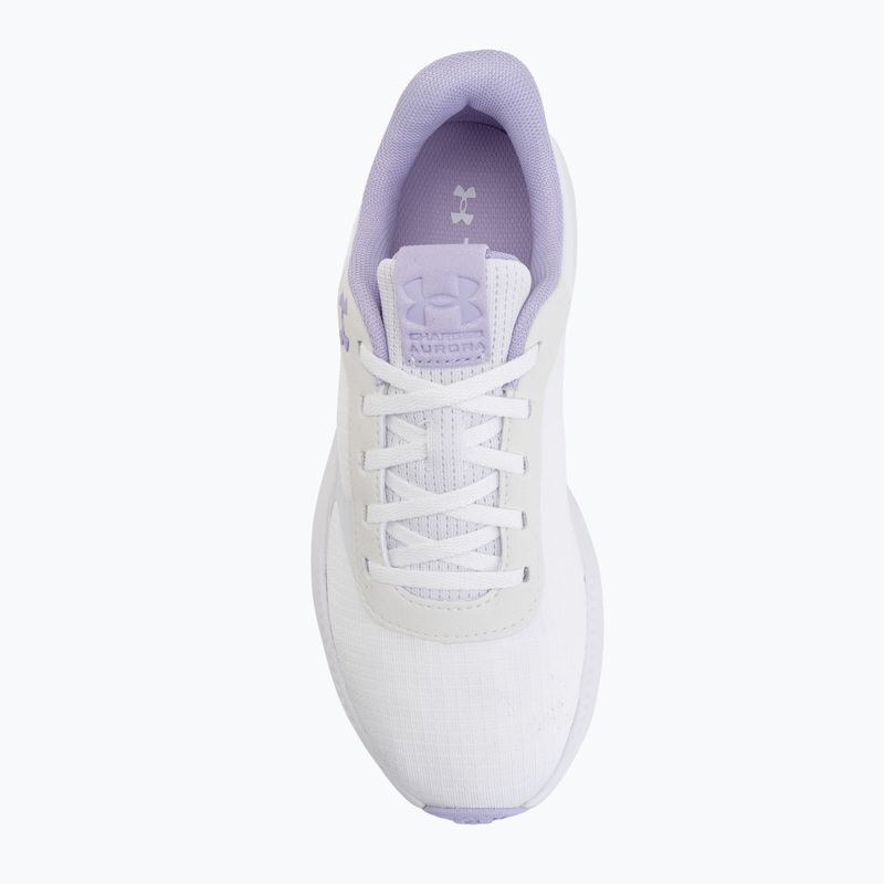 Damen Trainingsschuhe Under Armour Aurora 3 white/white/purple crest 5