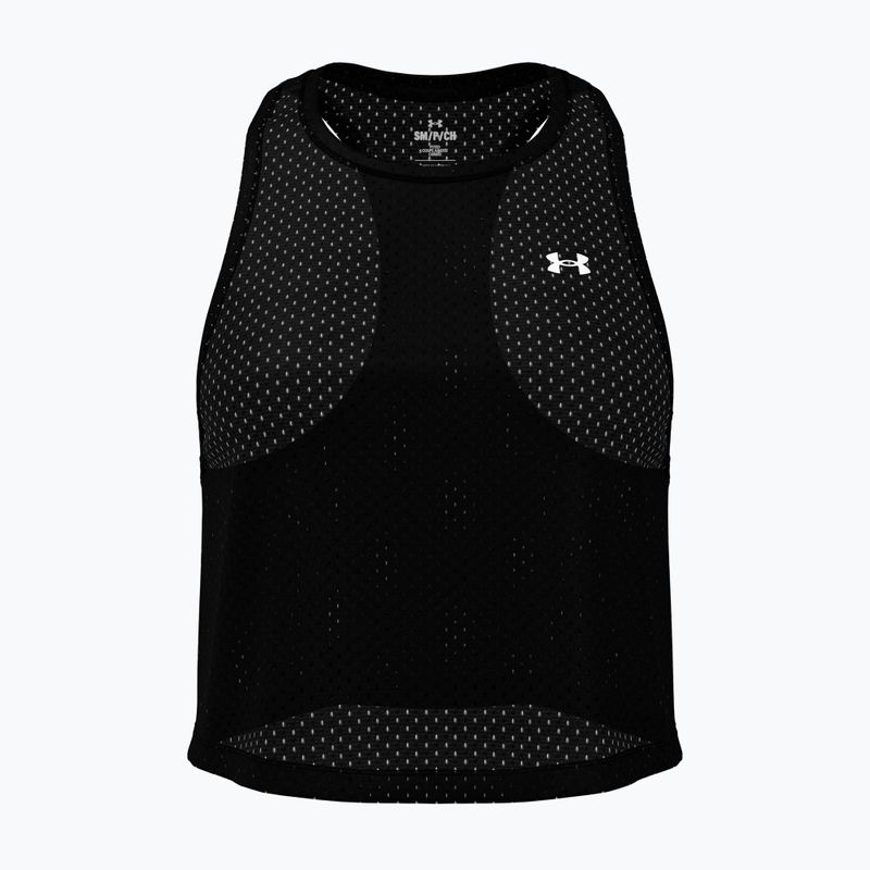 Damen Sport-Tanktop Under Armour Tech Sport Mesh Crop Tank black/white