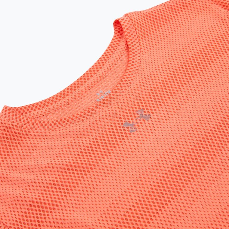 Damen-Laufshirt Under Armour Velociti electric tangerine/black/green mode 3