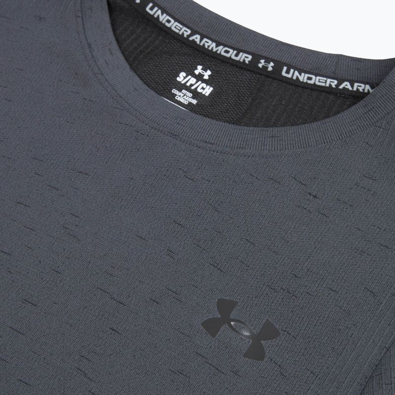 Herren-Trainingsshirt Under Armour Vanish Seamless Castlerock/Black 3