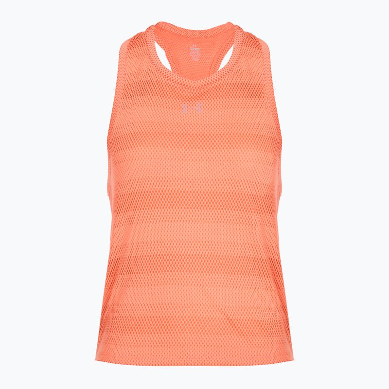 Damen-Laufshirt Under Armour Velociti Singlet electric tangerine/black/green mode