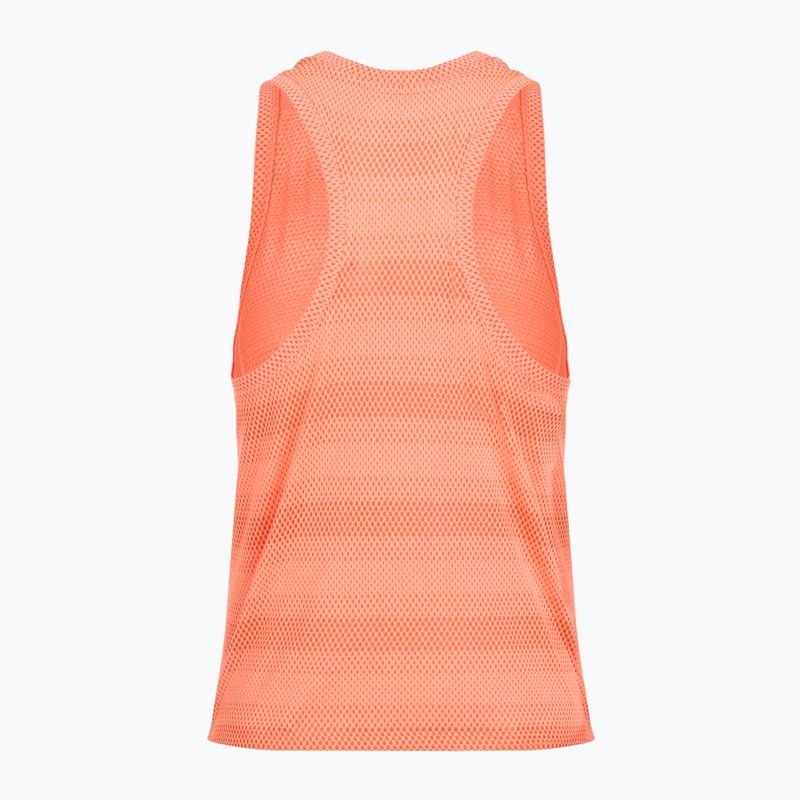 Damen-Laufshirt Under Armour Velociti Singlet electric tangerine/black/green mode 2