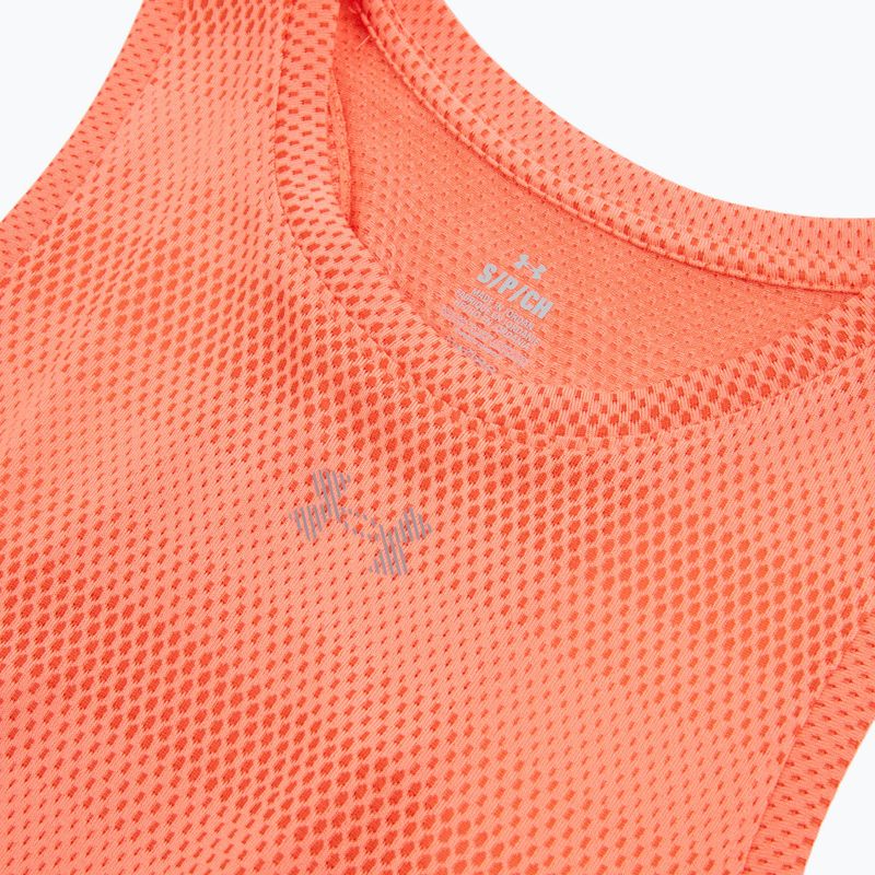 Damen-Laufshirt Under Armour Velociti Singlet electric tangerine/black/green mode 3