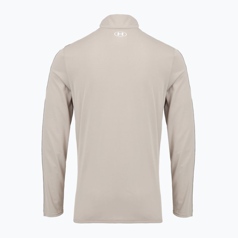 Herren-Sweatshirt Under Armour Tech Taping 1/2 Zip timberwolf taupe/black/white 2