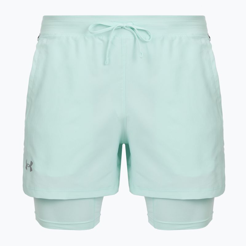 Laufshorts für Herren Under Armour Launch 5" 2IN1 refresh mint/castlerock