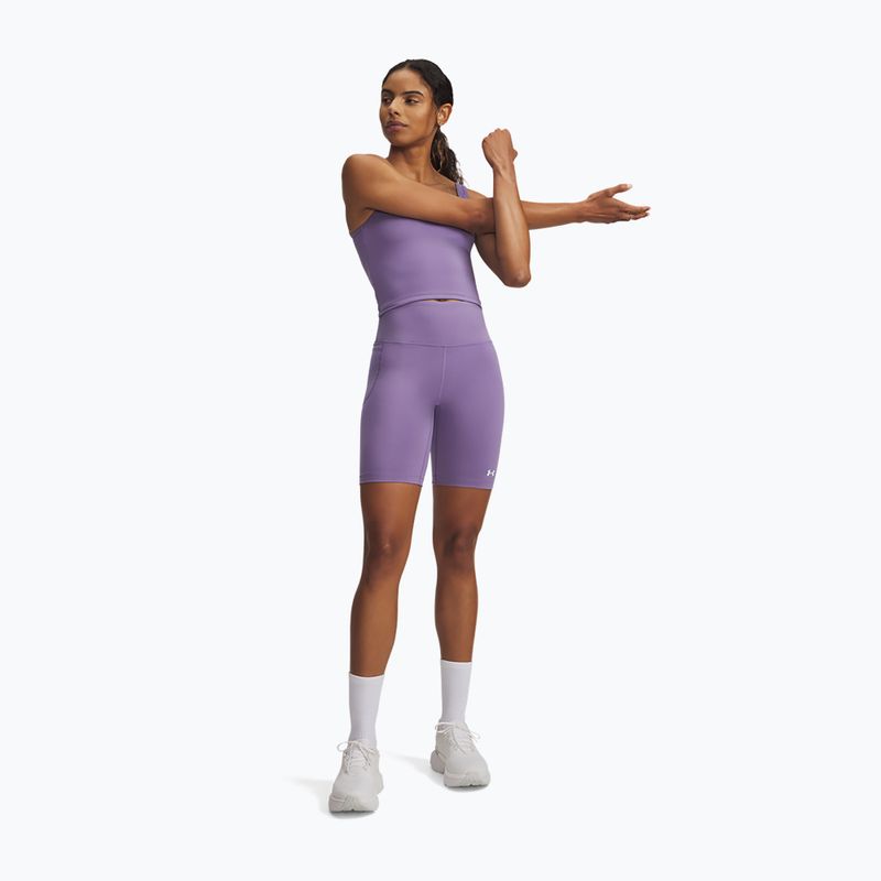 Damen-Trainingsshorts Under Armour Motion Bike EMEA purple luxe/white 2