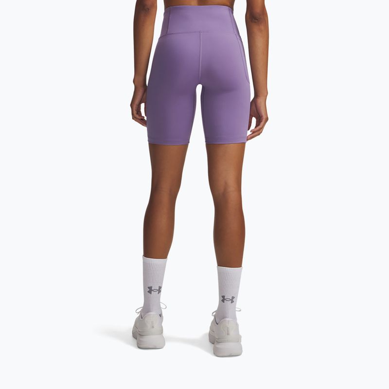 Damen-Trainingsshorts Under Armour Motion Bike EMEA purple luxe/white 3