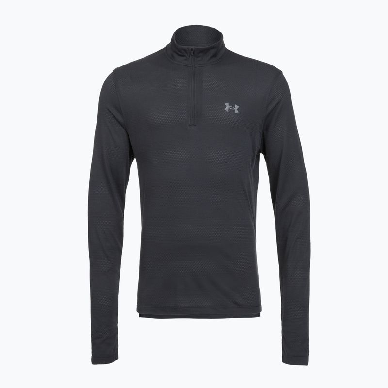 Herren-Laufpullover Under Armour Velociti 1/4 Zip black/black/metallic silver