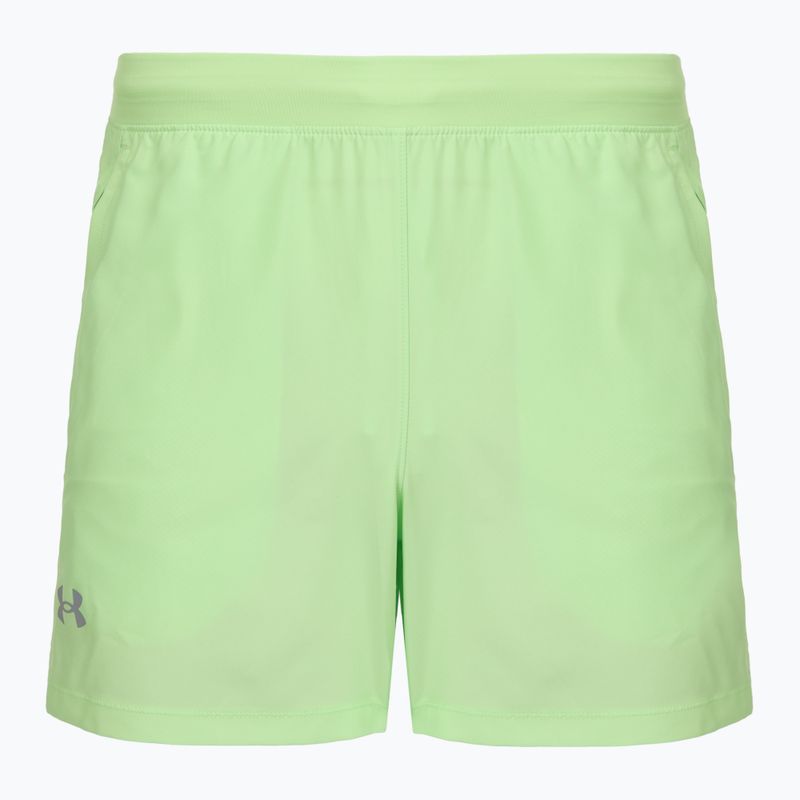 Laufshorts für Herren Under Armour Launch 5" lumos lime/white