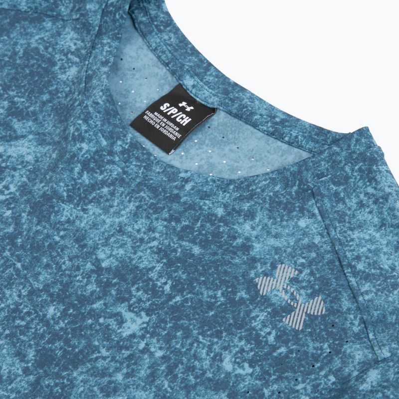 Herren-Laufshirt Under Armour Velociti Pro Print wham blue/boundless blue/black 3