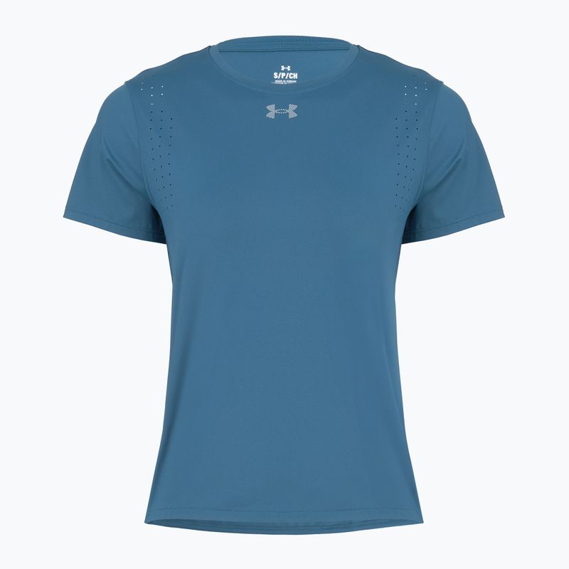 Damen-Laufshirt Under Armour Velociti Pro wham blue/hyper green/white