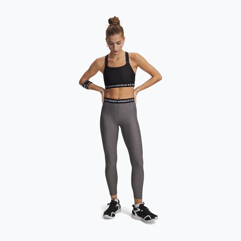 Damen Trainingsleggings Under Armour HeatGear charcoal light heather/black 2