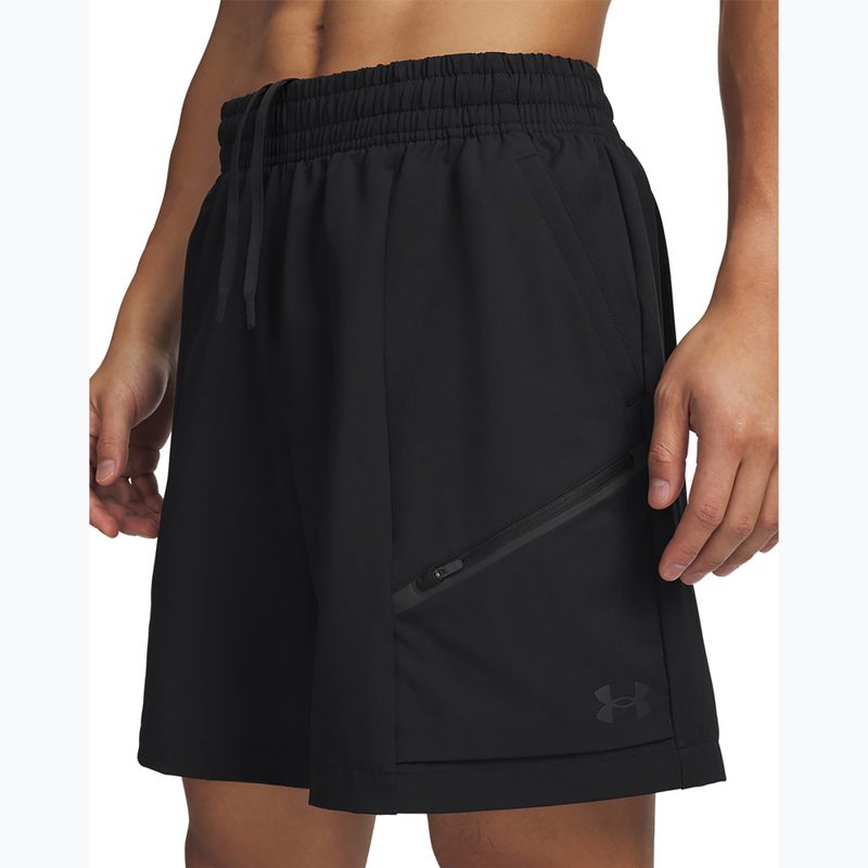 Herren-Trainingsshorts Under Armour Unstoppable Woven Shorts black/black 4