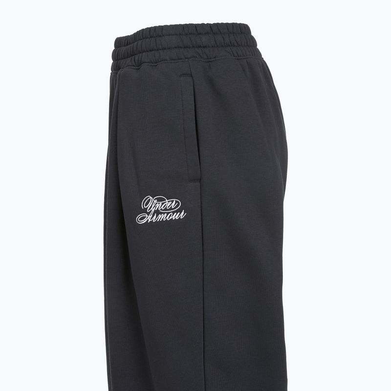 Damenhose Under Armour Rival Fleece Script black/white 3