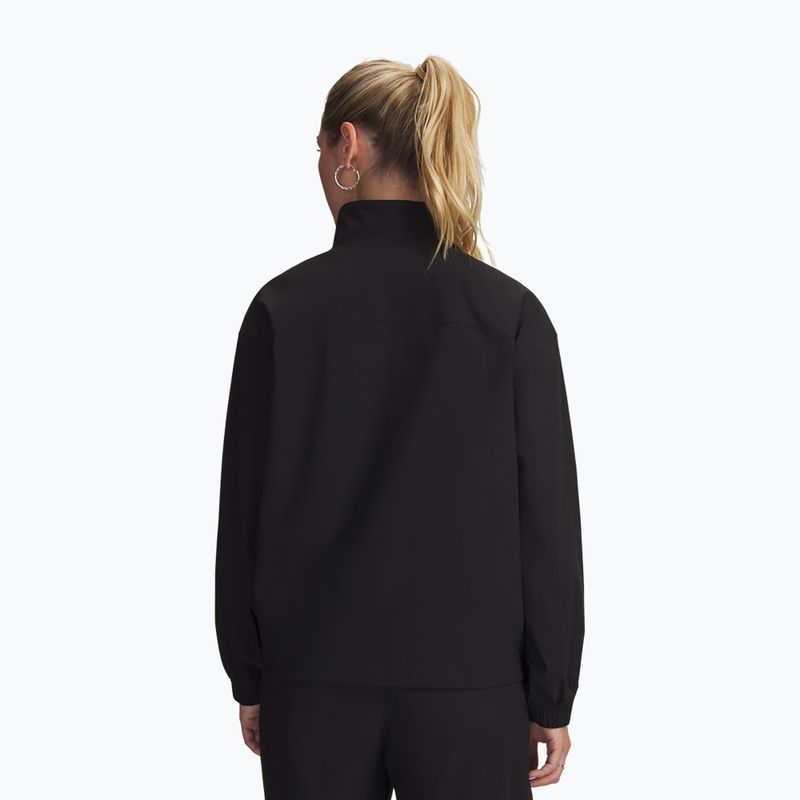 Damen-Trainingsjacke Under Armour Unstoppable Woven FZ Jacket ultimate black/ultimate black 2