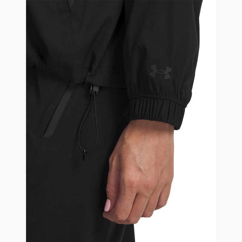 Damen-Trainingsjacke Under Armour Unstoppable Woven FZ Jacket ultimate black/ultimate black 3