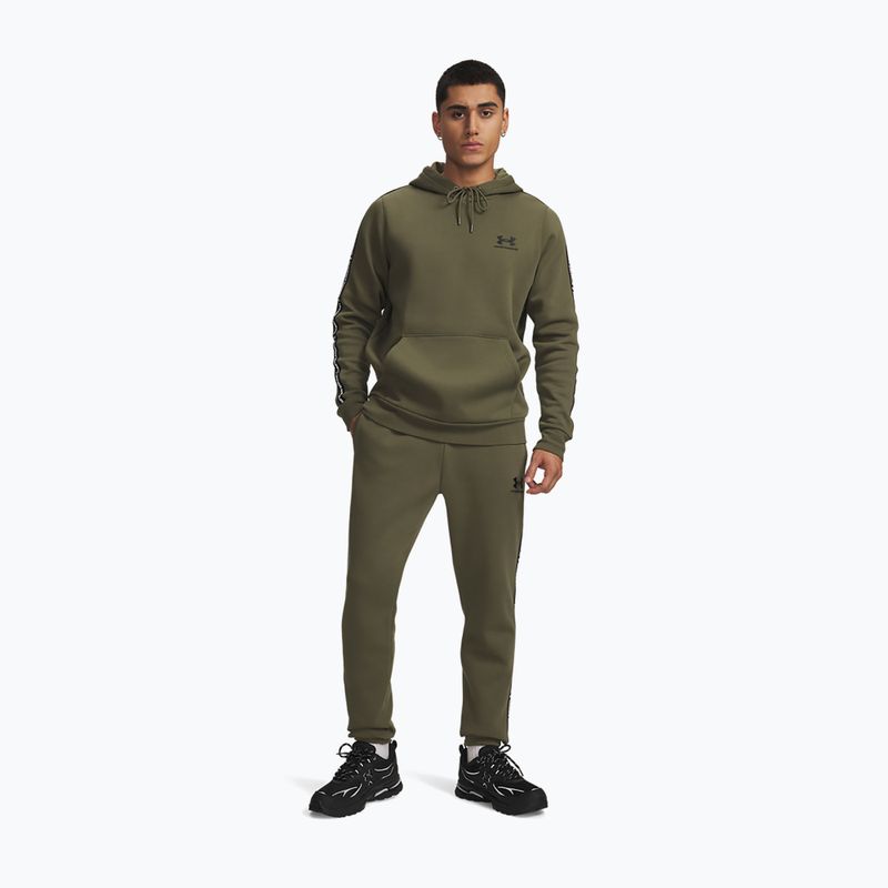 Herrenhose Under Armour Icon Fleece Jogger navy from green/black 2