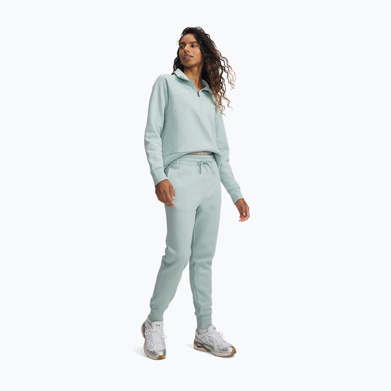Damenhose Under Armour Rival Fleece Joggers enamel blue/white 2