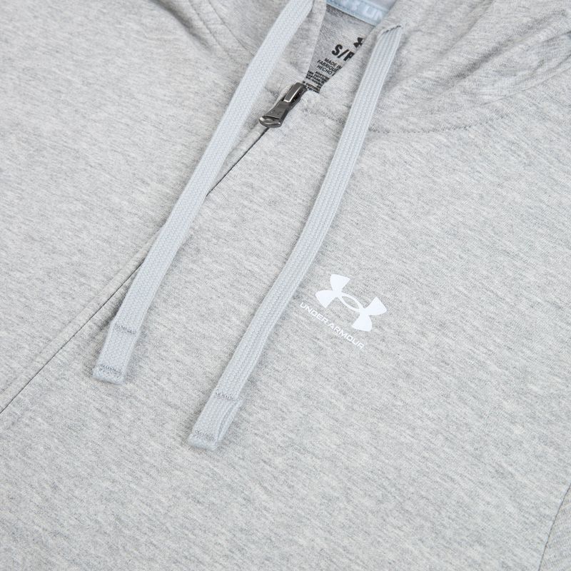 Damen-Sweatjacke Under Armour Sport Terry FZ mod gray light heather/white 3