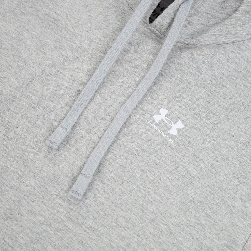 Damen-Hoodie Under Armour Sport Terry Hoodie mod gray light heather/white 4