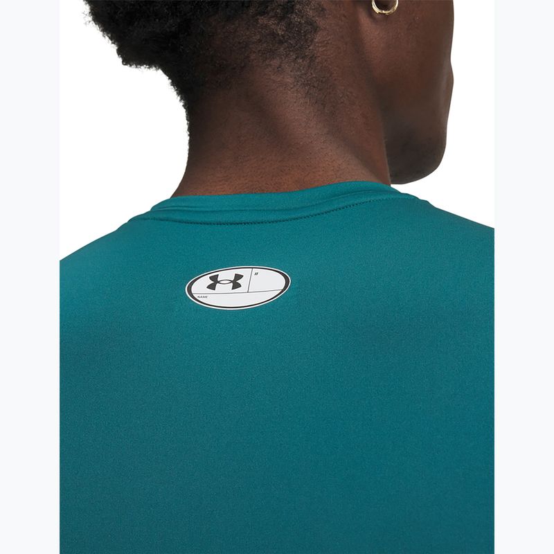 Herren-Trainingsshirt Under Armour HG Armour Comp rack green/white 3