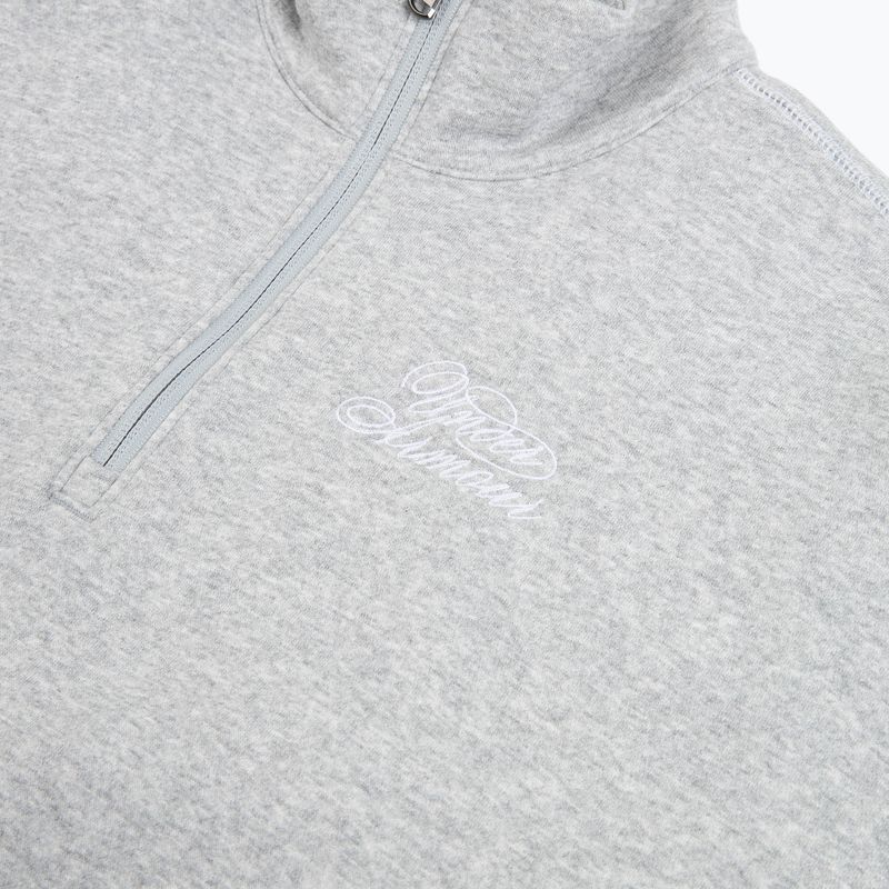 Damen-Sweatshirt Under Armour Rival Fleece Script HZ mod gray light heather/white 3