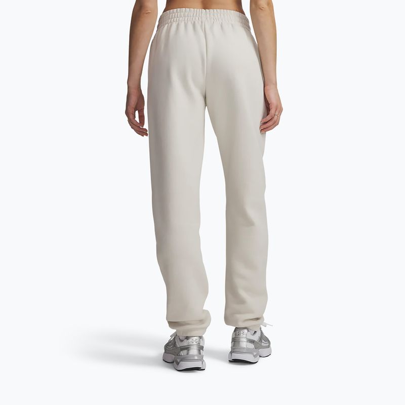 Damenhose Under Armour Icon Fleece Nov Jogger summit white/white 3