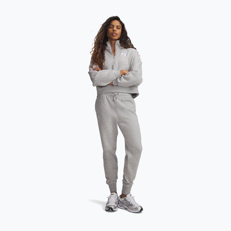 Damenhose Under Armour Icon Fleece Jogger mod gray light heather/white 2