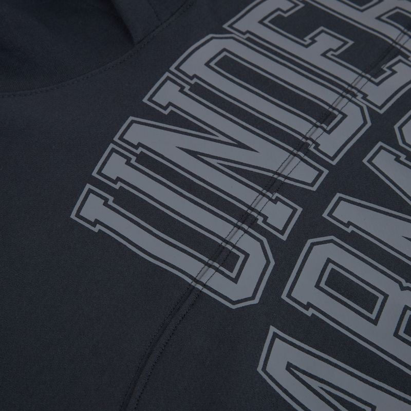 Herren Hoodie Under Armour Rival LW Graphic Hoodie black/black 6