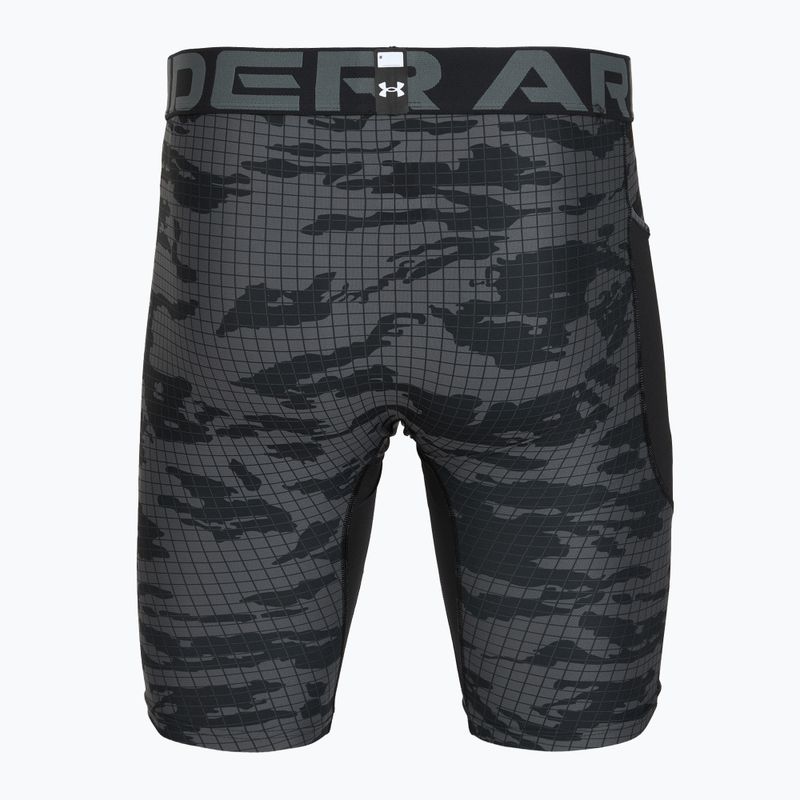Under Armour Herren-Trainingsshorts HG Printed Long Short black/castlerock/white 2