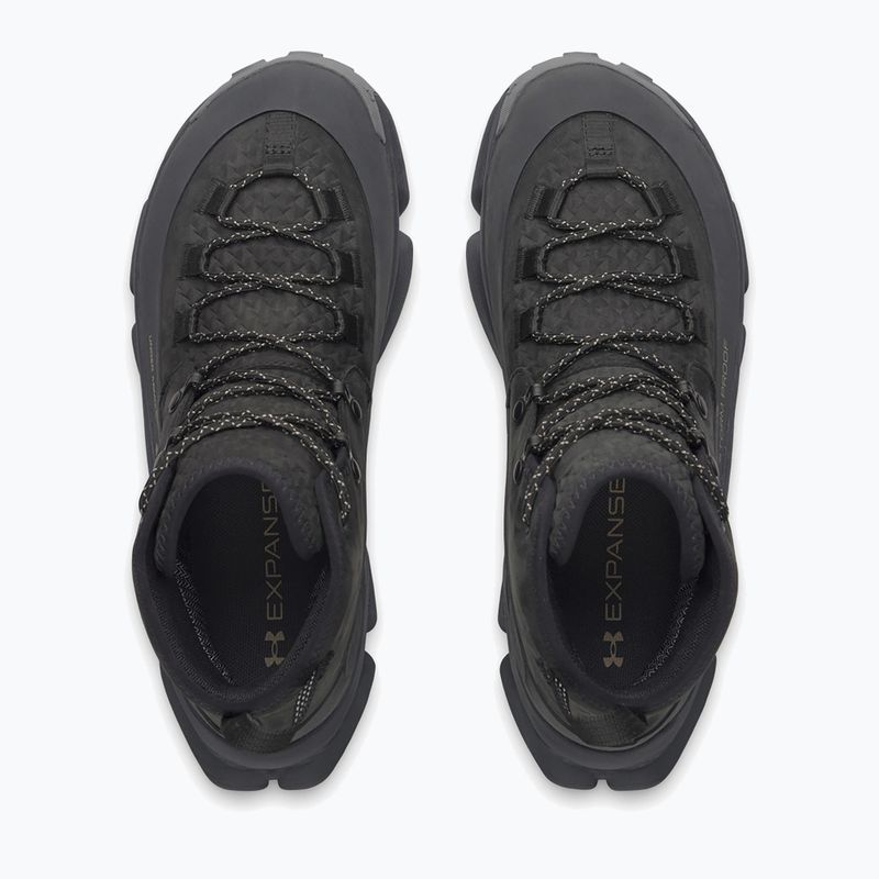 Herren-Trekkingstiefel Under Armour Charged Expanse Mid LTHR WP Black/Anthracite/Bayou 3
