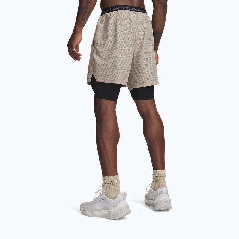 Herren-Trainingsshorts Under Armour Vanish Woven 2.0 2IN1 Shorts timberwolf taupe/black 3