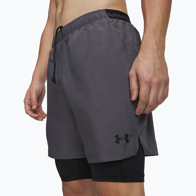 Herren-Trainingsshorts Under Armour Vanish Woven 2.0 2IN1 Shorts castlerock/black 4