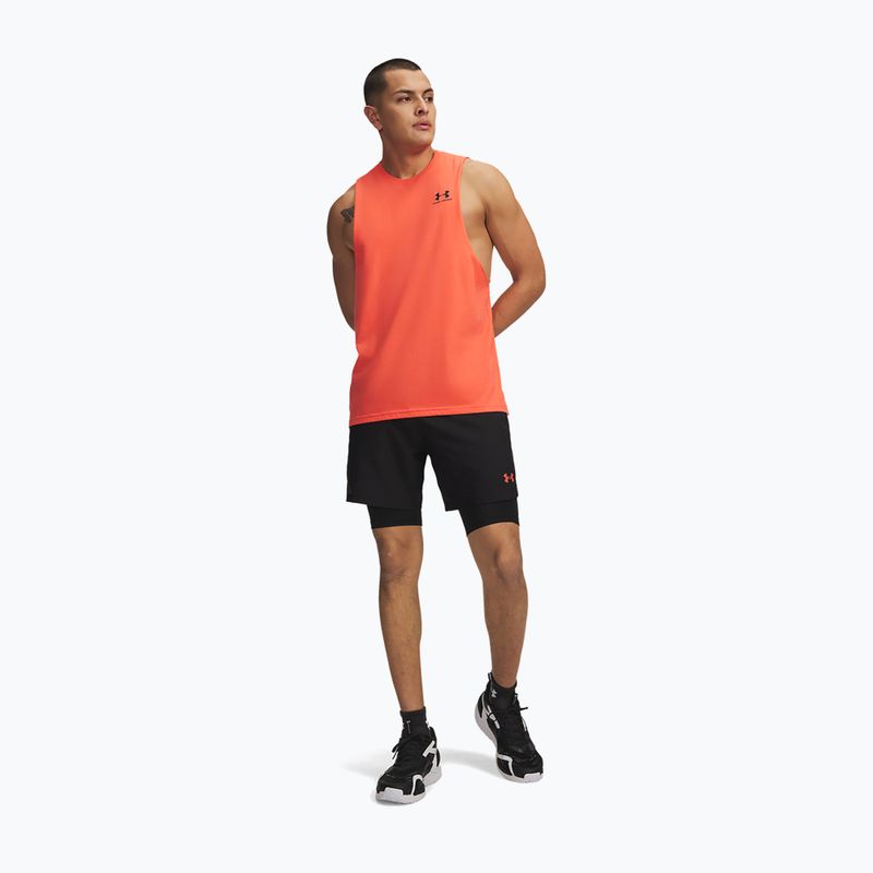 Herren-Trainingsshorts Under Armour Vanish Woven 2.0 2IN1 Shorts ultimate black/venom red/venom red 2