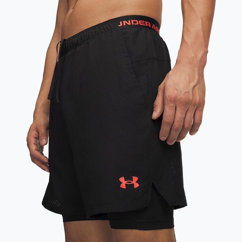 Herren-Trainingsshorts Under Armour Vanish Woven 2.0 2IN1 Shorts ultimate black/venom red/venom red 4