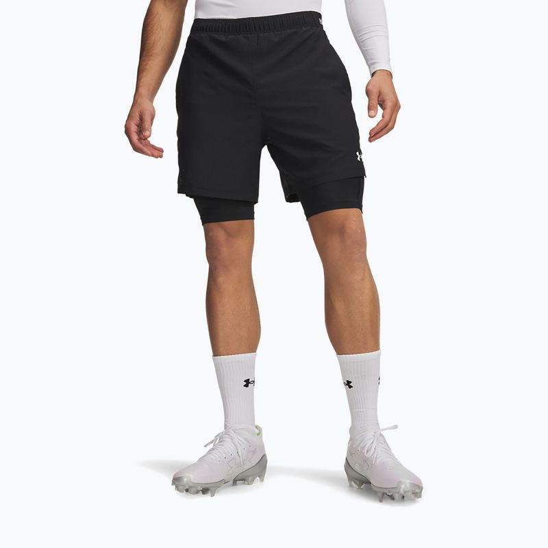 Herren-Trainingsshorts Under Armour Vanish Woven 2.0 2IN1 Shorts black/white