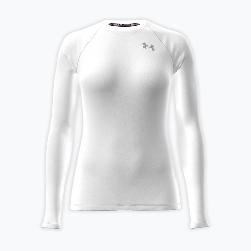 Damen-Trainingslangarmshirt Under Armour HG Authentics Comp LS white/halo gray