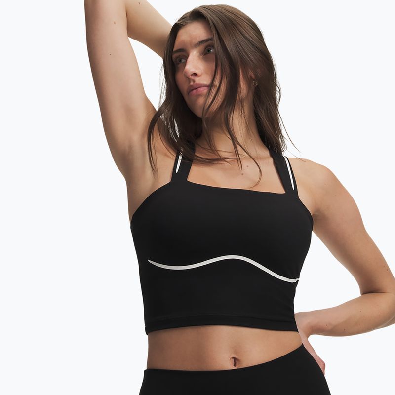Damen-Trainingsshirt Under Armour Meridian Contour Tank ultimate black/white/ultimate black 3