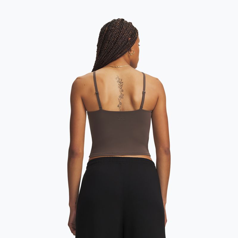 Damen-Trainingsshirt Under Armour Meridian Support Tank peppercorn/peppercorn 2