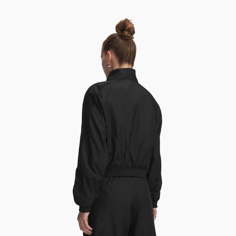 Damen-Trainingsjacke Under Armour Rival Woven Jacket ultimate black/white 2