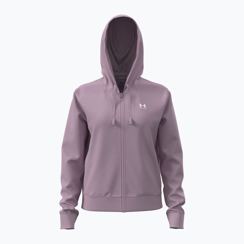 Damenpullover Under Armour Sport Terry FZ mauve pink/white 4