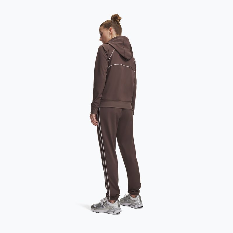 Damen Trainingsanzug Under Armour Rival Tricot Tracksuit HD peppercorn/white 2
