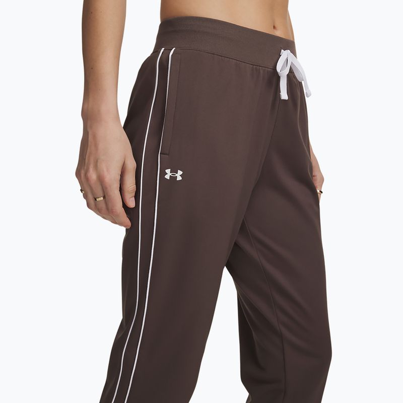 Damen Trainingsanzug Under Armour Rival Tricot Tracksuit HD peppercorn/white 4