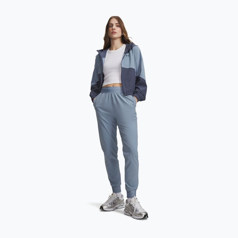 Damen-Trainingshose Under Armour Sport High Rise Woven Pant blue wind/black 2