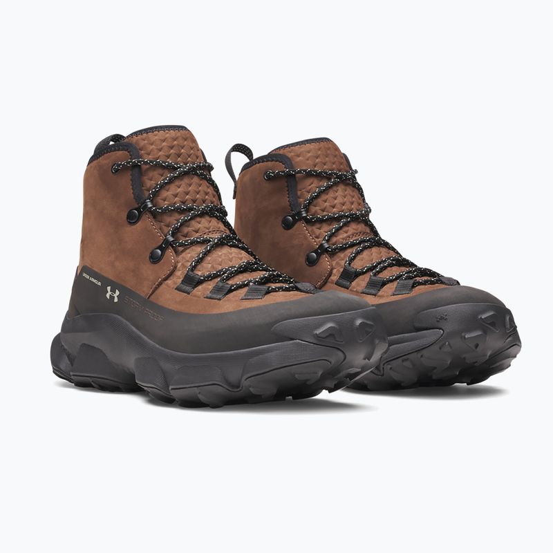 Herren-Trekkingstiefel Under Armour Charged Expanse Mid LTHR WP Incense Brown/Black/Khaki Base 2