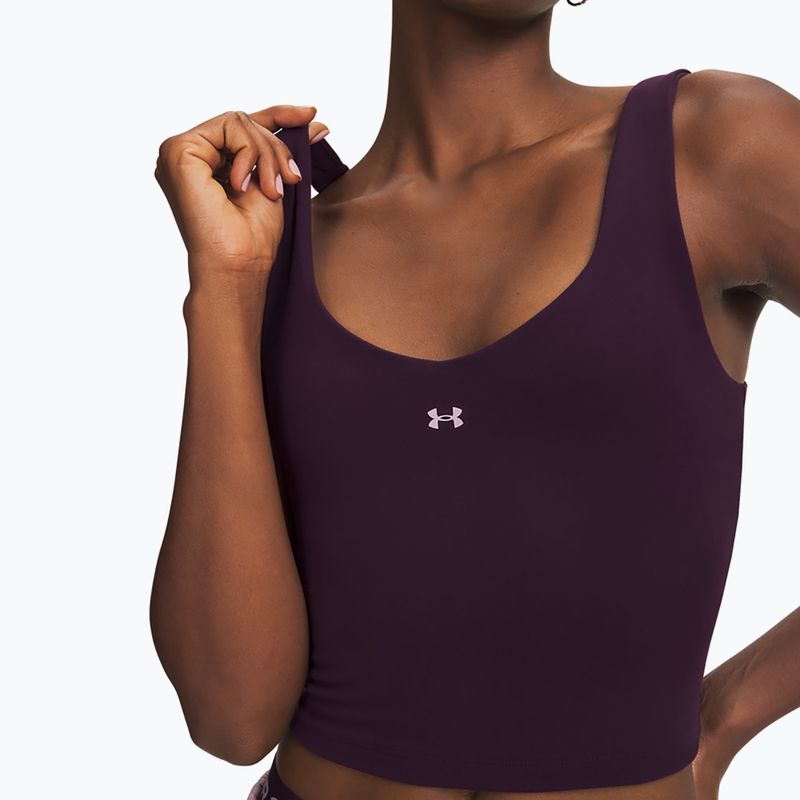 Damen-Trainingsshirt Under Armour Motion Tank purple echo/mauve pink 3