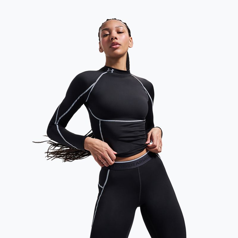 Damen-Trainingsleggings Under Armour ColdGear Elite Leggings ultimate black/reflective 6