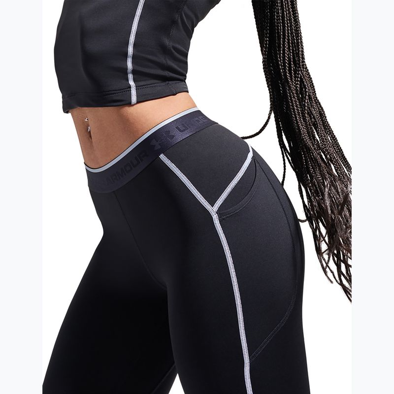 Damen-Trainingsleggings Under Armour ColdGear Elite Leggings ultimate black/reflective 7